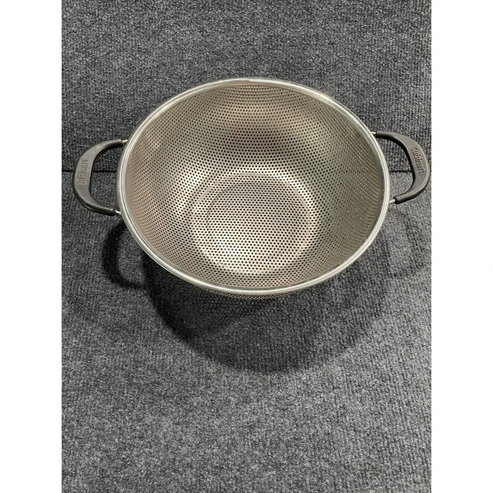 Cuisinart Stainless Steel Colander 11 Inch Micro-Perforated Strainer 2 Handles